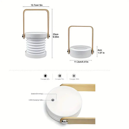 FlexiGlow: Lámpara Plegable LED Recargable